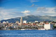 Split set fra søsiden. Cykelkrydstogt Kroatien