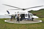 Helikopter til Mykines