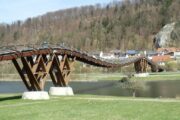 Vandreferie Tyskland Altmühltal Panoramasti sjov bro