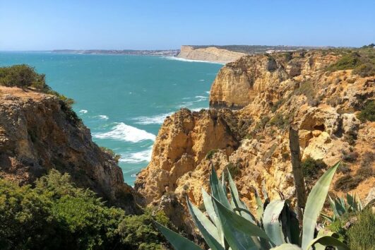 Sandstensklipper på Algarvekysten