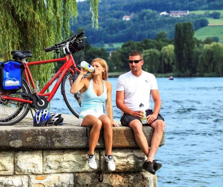Cykelferie Bodensøen pause cykler